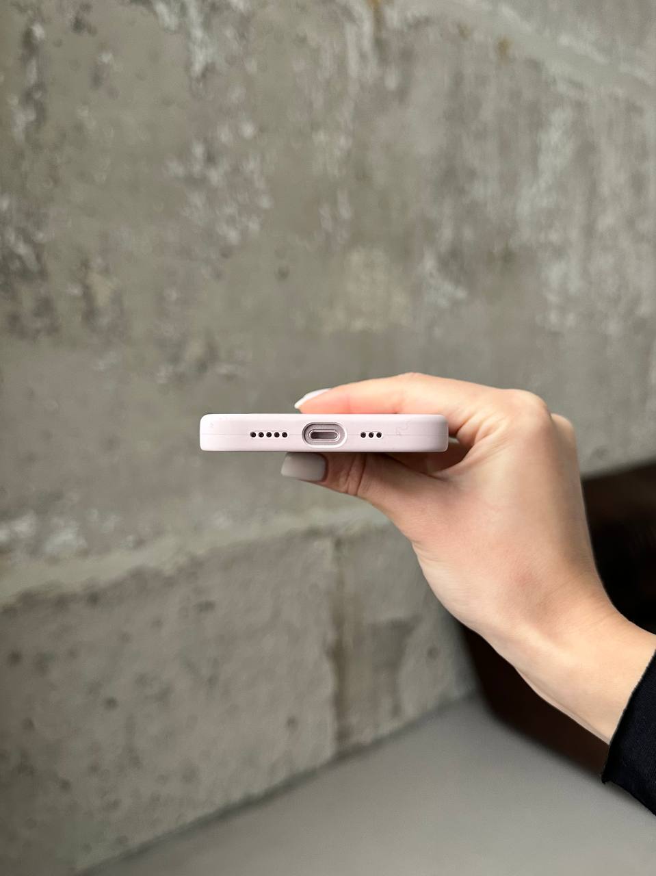 Чехол Silicone case с Magsafe на iPhone 14+ Chalk Pink (03)