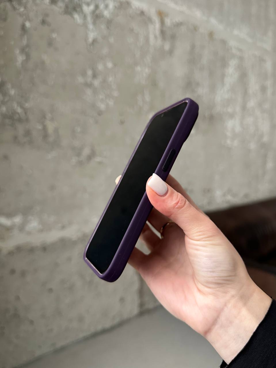 Чохол Silicone case з Magsafe на iPhone 14 Elderberry (08)