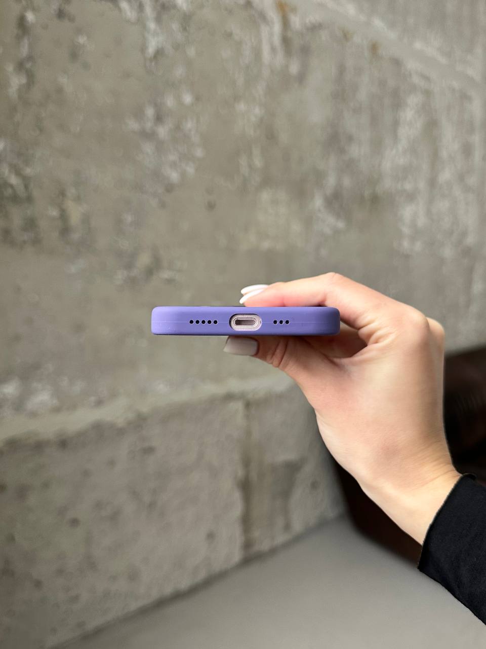 Чохол Silicone case з Magsafe на iPhone 14+ Iris (11)