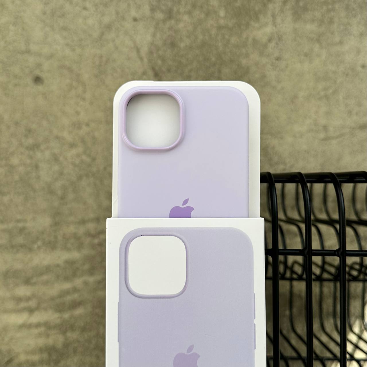 Чохол Silicone case з Magsafe на iPhone 14+ Lilac (05)