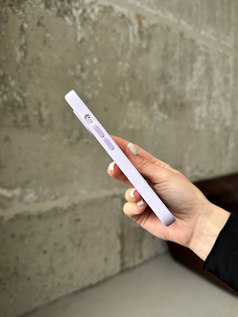 Чехол Silicone case с Magsafe на iPhone 14 Lilac (05)