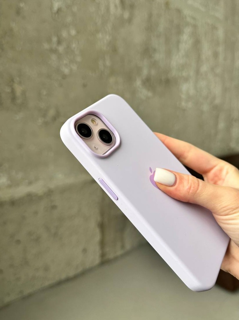 Чехол Silicone case с Magsafe на iPhone 14 Lilac (05)