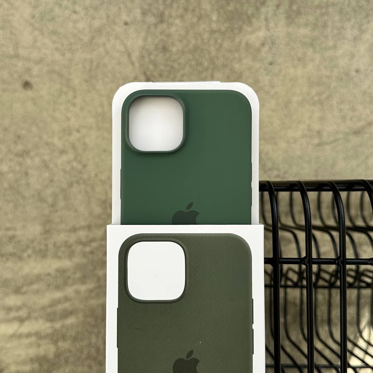 Чохол Silicone case з Magsafe на iPhone 14+ Olive (10)