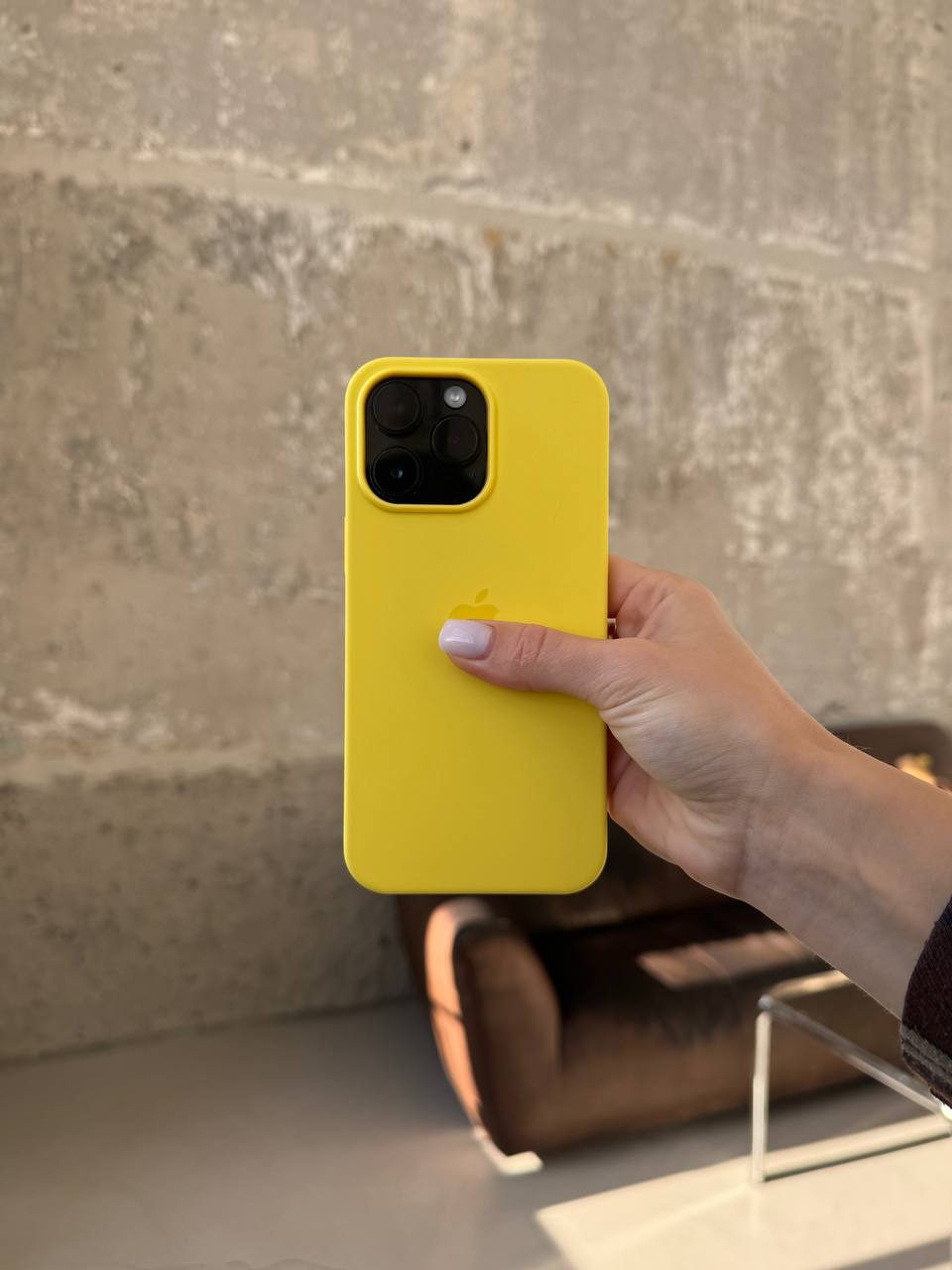 Чохол Silicone case з Magsafe на iPhone 14 Pro Canary Yellow (12)