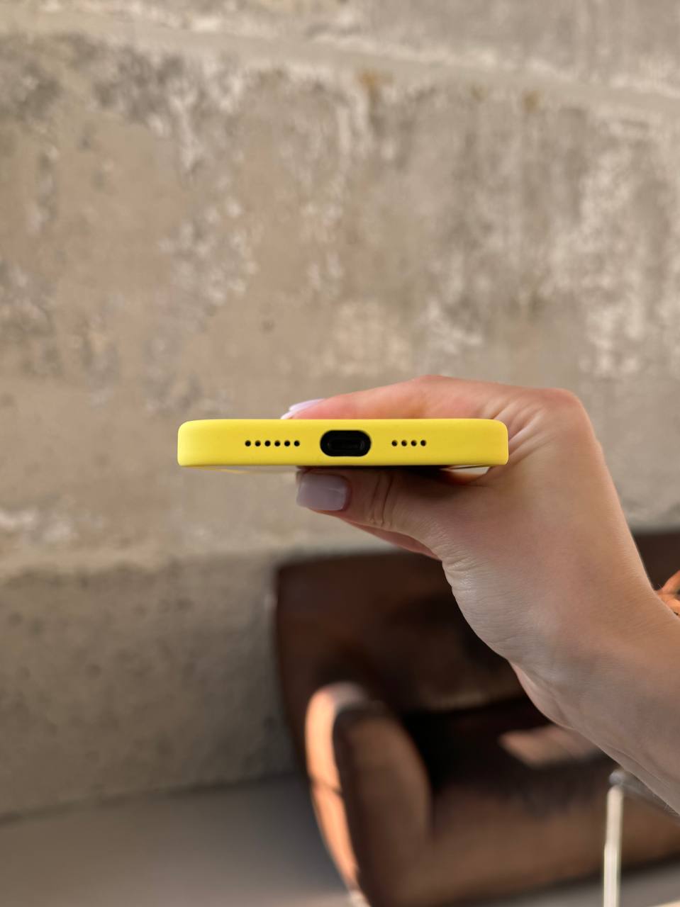 Чохол Silicone case з Magsafe на iPhone 14 Pro Canary Yellow (12)