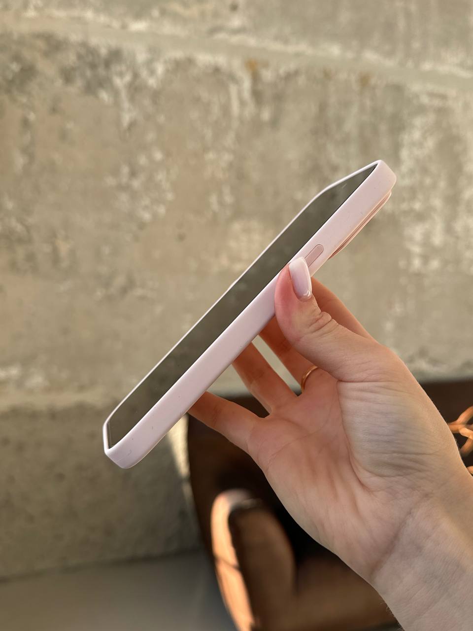 Чохол Silicone case з Magsafe на iPhone 14 Pro Max Chalk Pink (03)