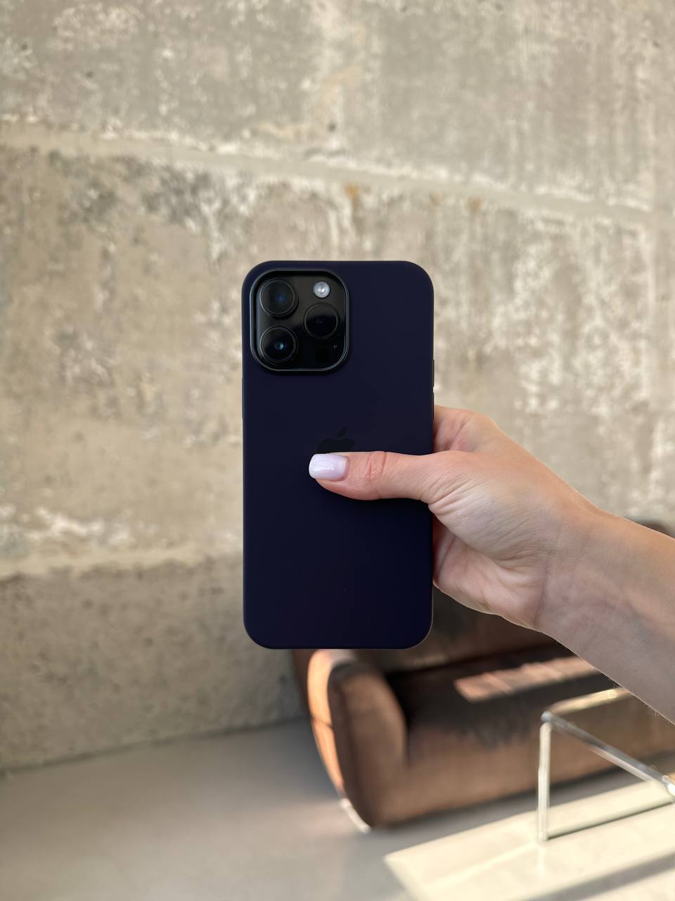 Чохол Silicone case з Magsafe на iPhone 14 Pro Max Elderberry (08)