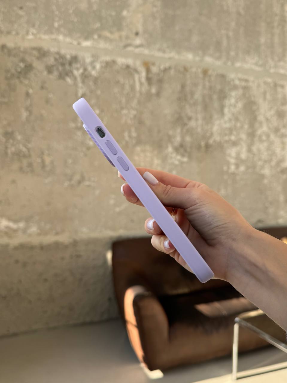 Чехол Silicone case с Magsafe на iPhone 14 Pro Max Lilac (05)