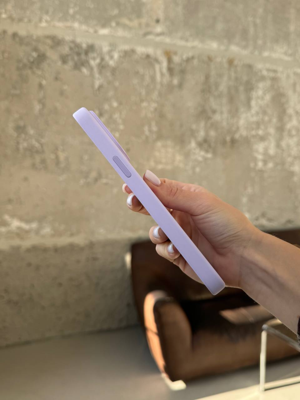 Чехол Silicone case с Magsafe на iPhone 14 Pro Max Lilac (05)