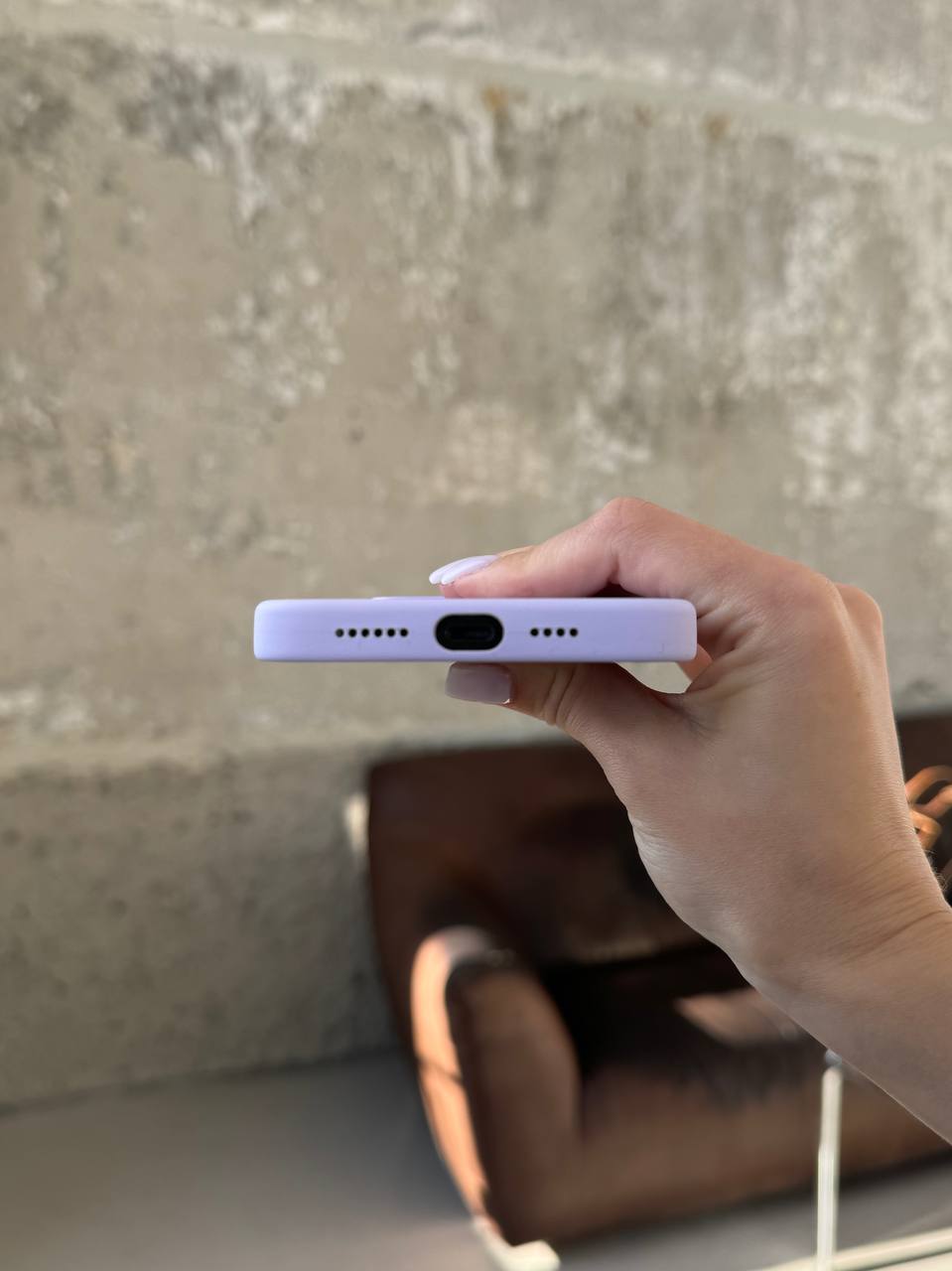 Чехол Silicone case с Magsafe на iPhone 14 Pro Max Lilac (05)