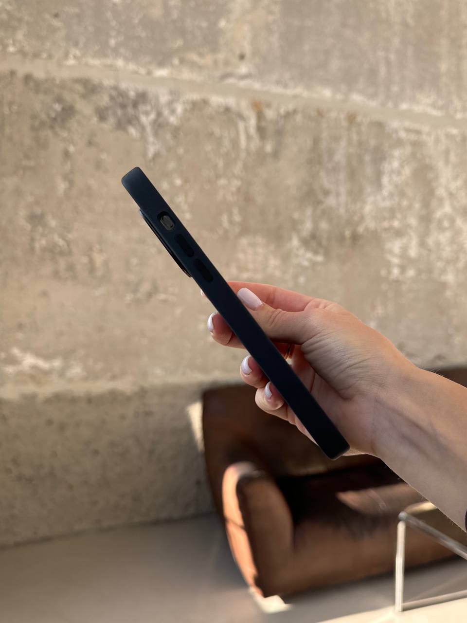 Чохол Silicone case з Magsafe на iPhone 14 Pro Max Midnight (01)