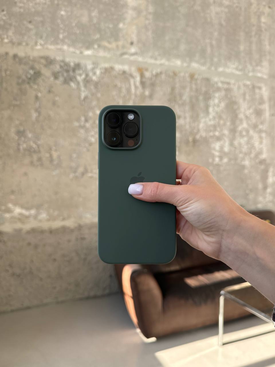 Чохол Silicone case з Magsafe на iPhone 14 Pro Olive (10)