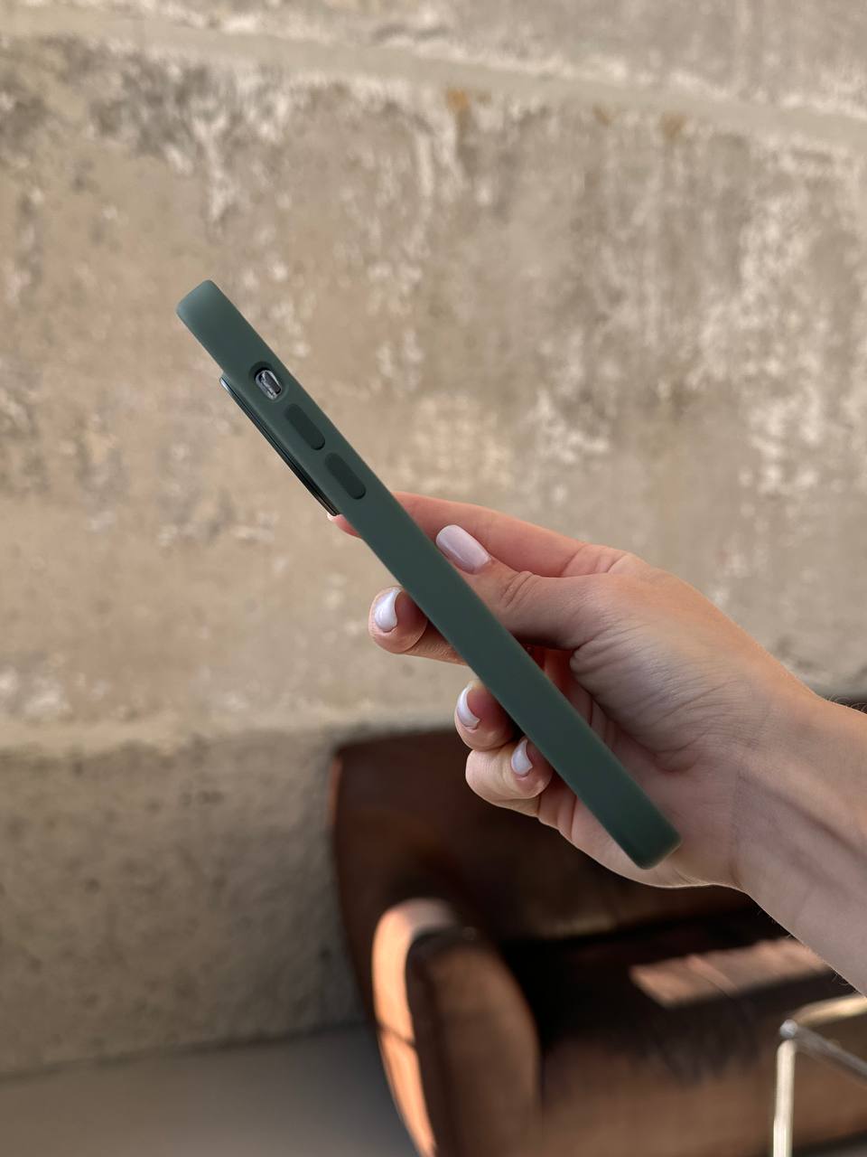 Чохол Silicone case з Magsafe на iPhone 14 Pro Olive (10)