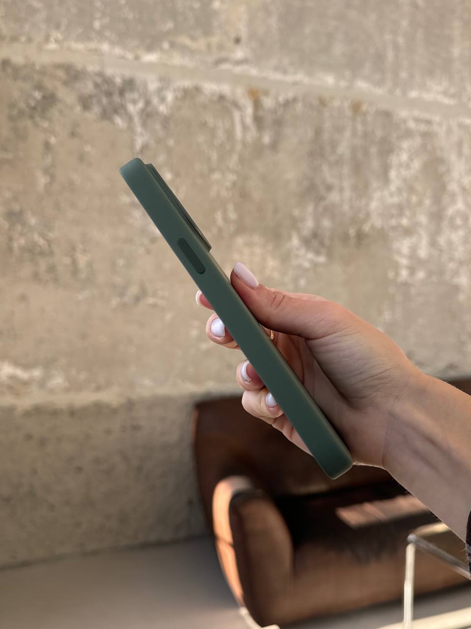 Чохол Silicone case з Magsafe на iPhone 14 Pro Olive (10)