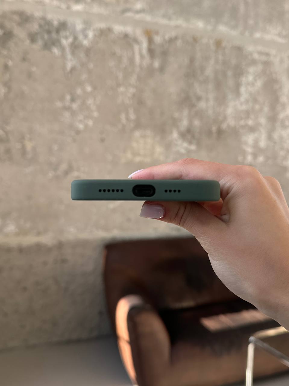 Чохол Silicone case з Magsafe на iPhone 14 Pro Olive (10)