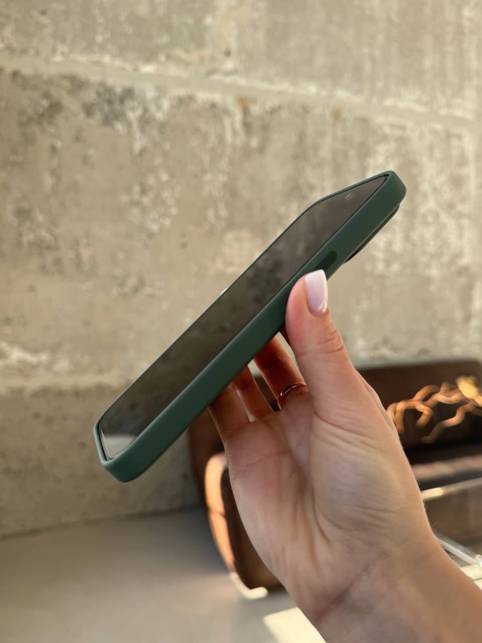 Чохол Silicone case з Magsafe на iPhone 14 Pro Olive (10)