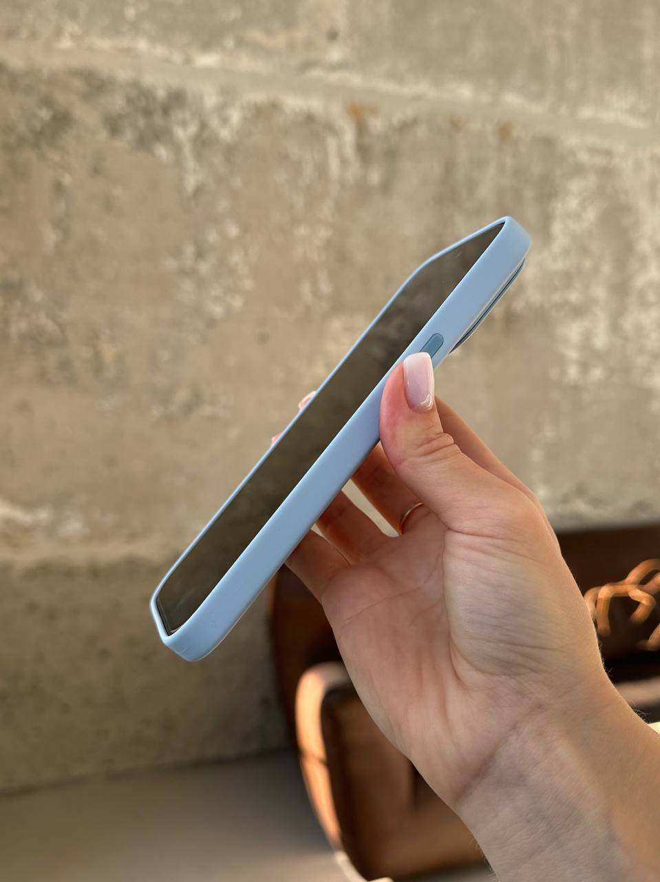 Чехол Silicone case с Magsafe на iPhone 14 Pro Sky (09)