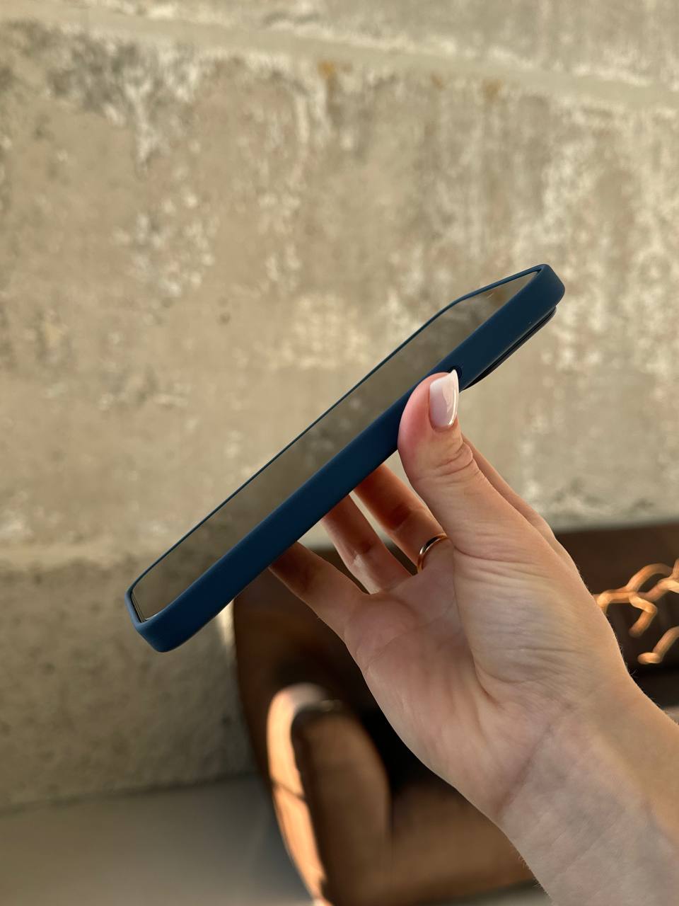 Чехол Silicone case с Magsafe на iPhone 14 Pro Max Storm Blue (07)