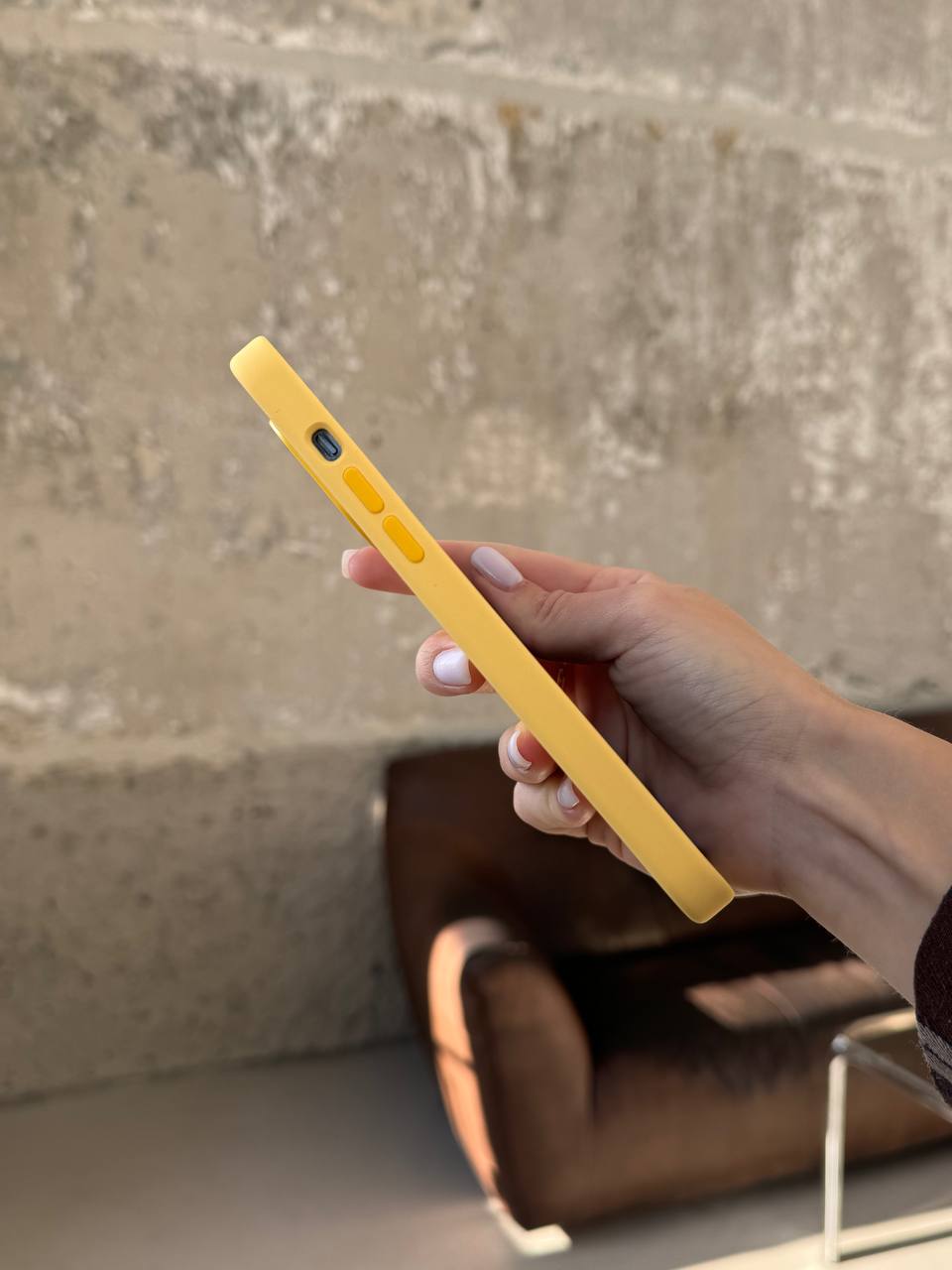 Чехол Silicone case с Magsafe на iPhone 14 Pro Max Sunglow (06)