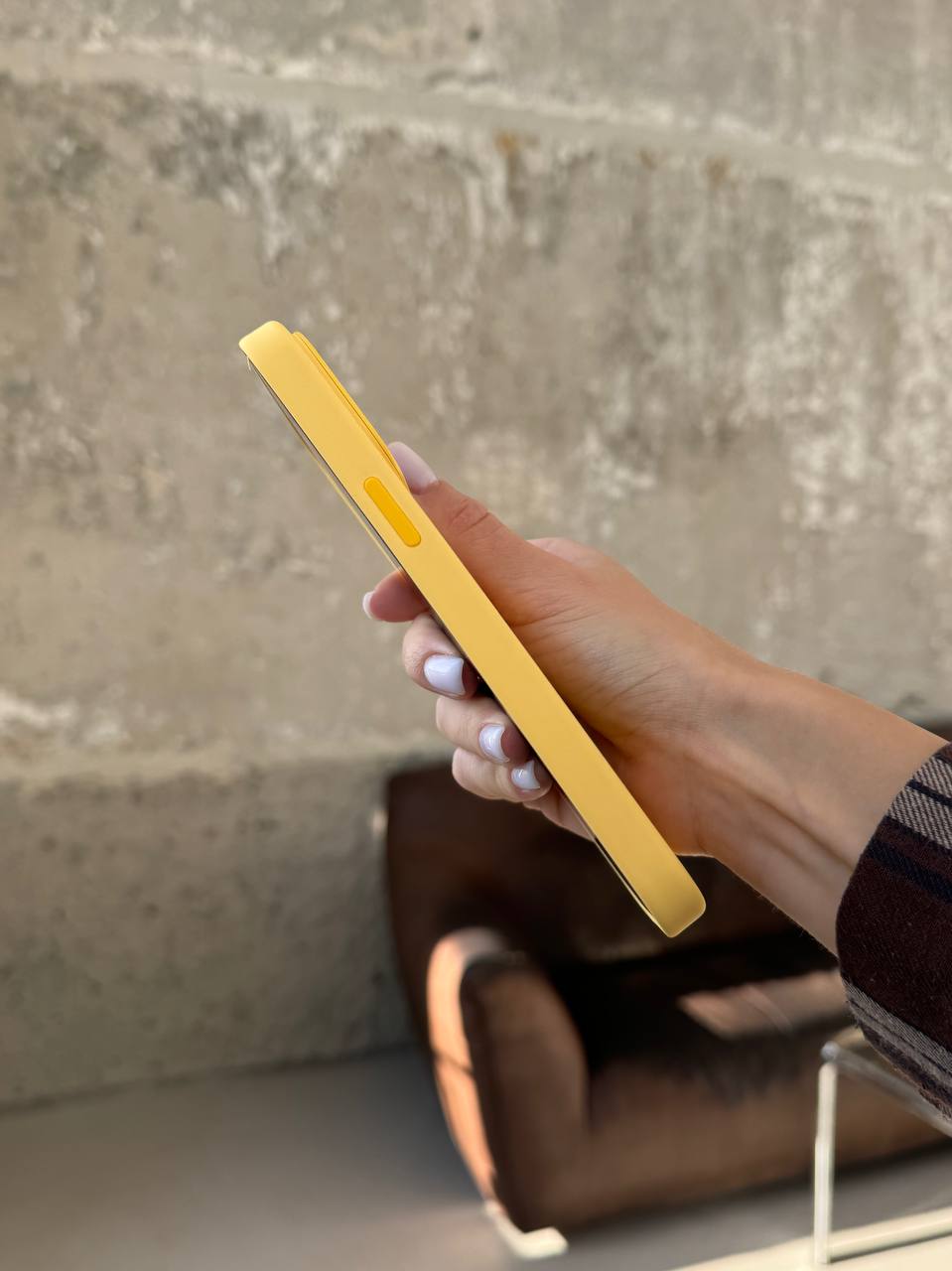 Чехол Silicone case с Magsafe на iPhone 14 Pro Max Sunglow (06)