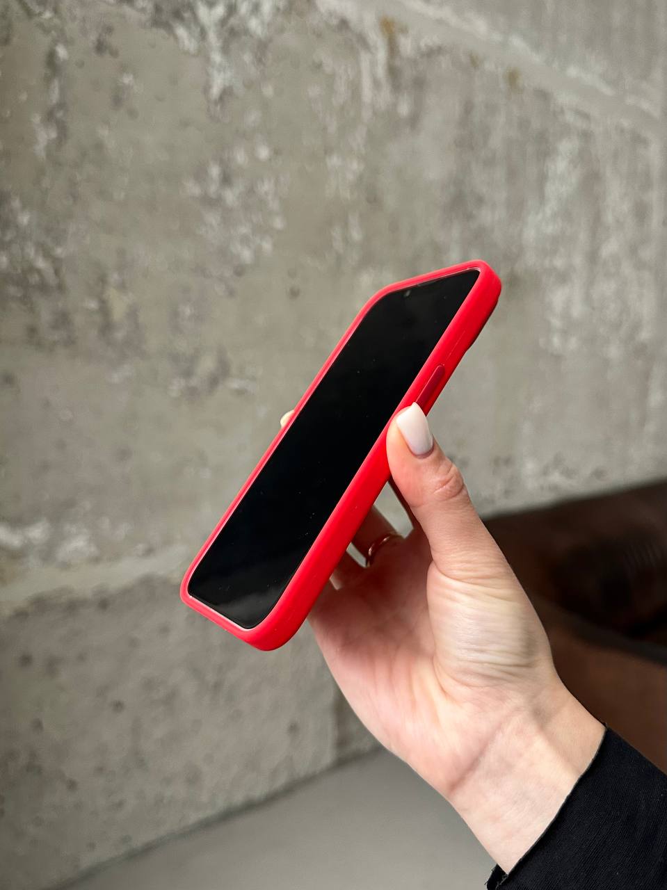 Чохол Silicone case з Magsafe на iPhone 14+ Red (04)