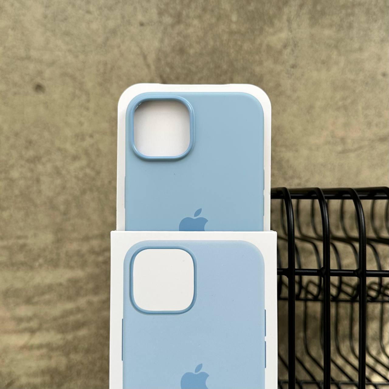 Чохол Silicone case з Magsafe на iPhone 14+ Sky (09)