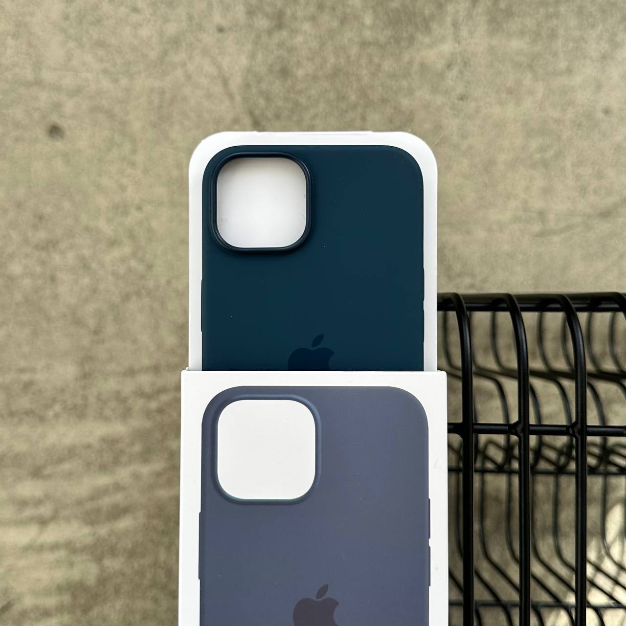 Чохол Silicone case з Magsafe на iPhone 14+ Storm Blue (07)