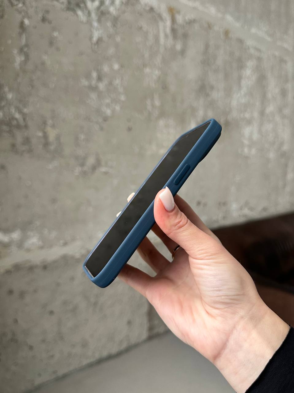 Чехол Silicone case с Magsafe на iPhone 14 Storm Blue (07)