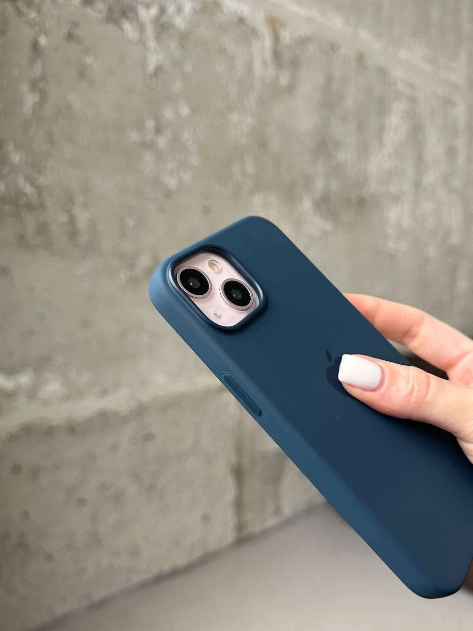 Чехол Silicone case с Magsafe на iPhone 14 Storm Blue (07)