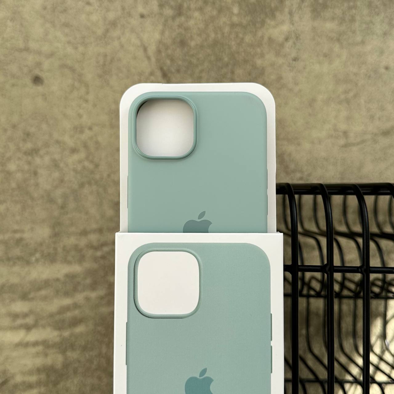 Чохол Silicone case з Magsafe на iPhone 14+ Succulent (02)