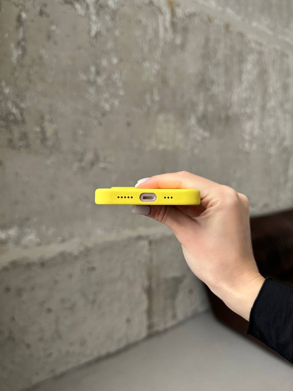 Чехол Silicone case с Magsafe на iPhone 14 Sunglow (06)