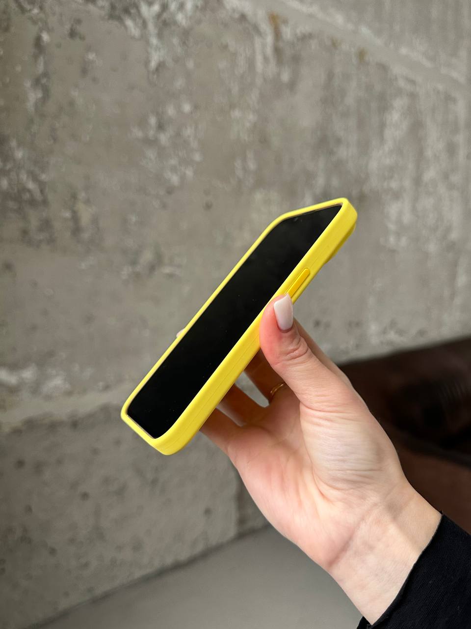 Чехол Silicone case с Magsafe на iPhone 14 Sunglow (06)