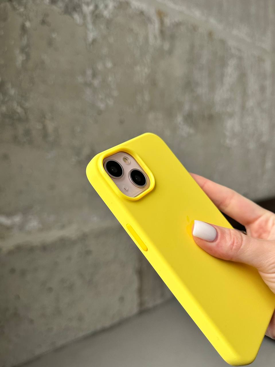 Чехол Silicone case с Magsafe на iPhone 14 Sunglow (06)