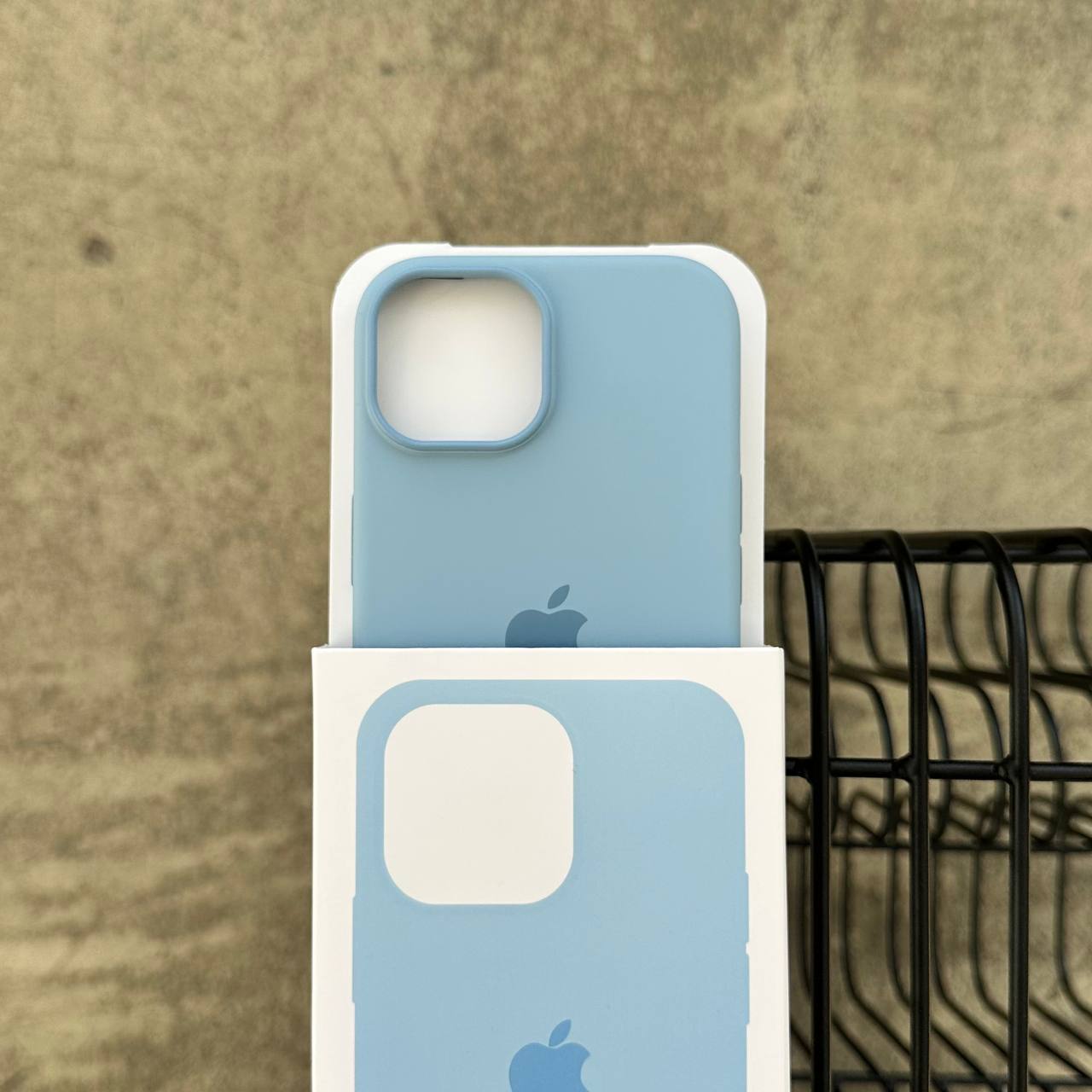 Чохол Silicone case з Magsafe на iPhone 15+ Baby Blue (10)