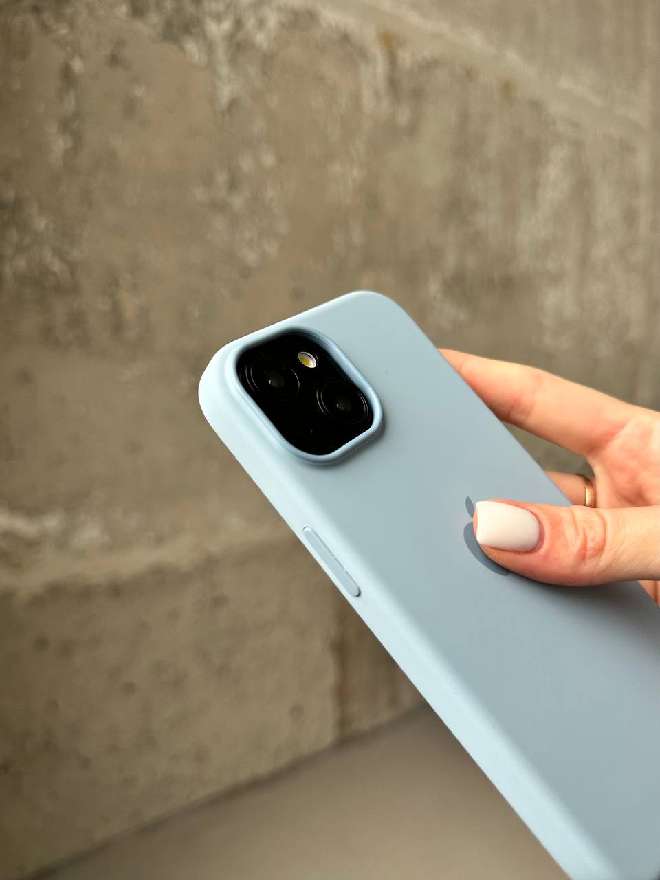 Чехол Silicone case с Magsafe на iPhone 15 Baby Blue (10)