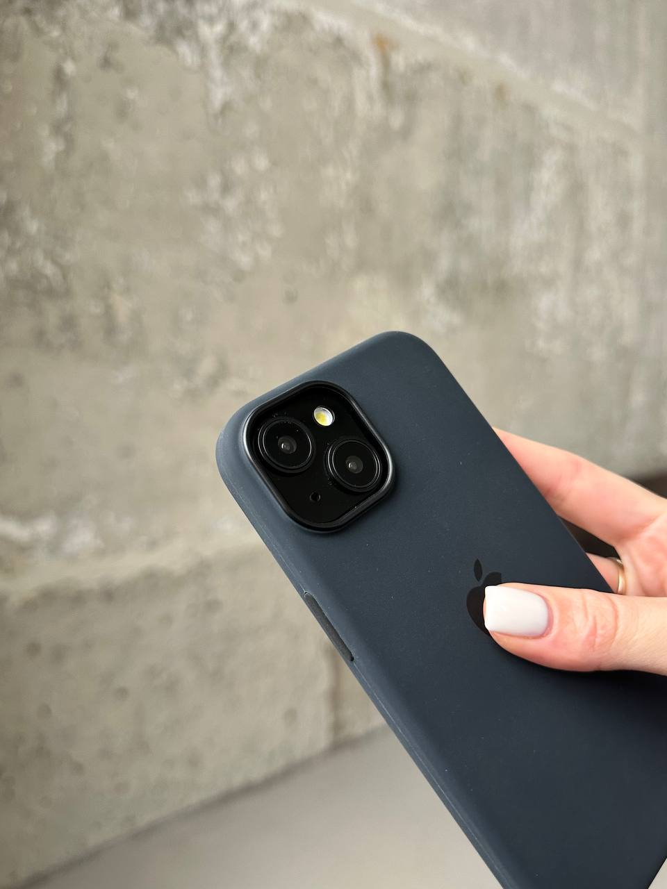 Чохол Silicone case з Magsafe на iPhone 15+ Black (01)