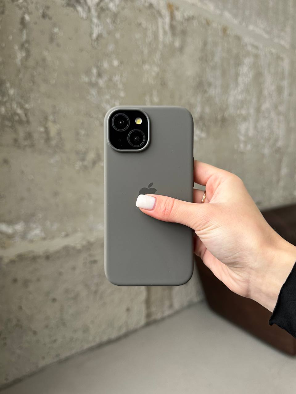 Чехол Silicone case с Magsafe на iPhone 15 Clay (02)