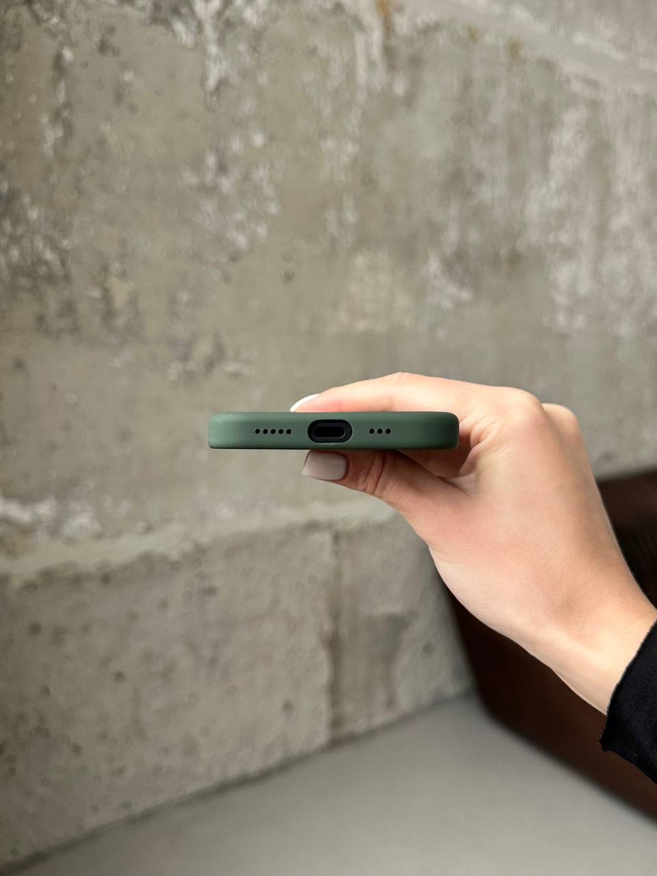 Чехол Silicone case с Magsafe на iPhone 15 Cypress (05)