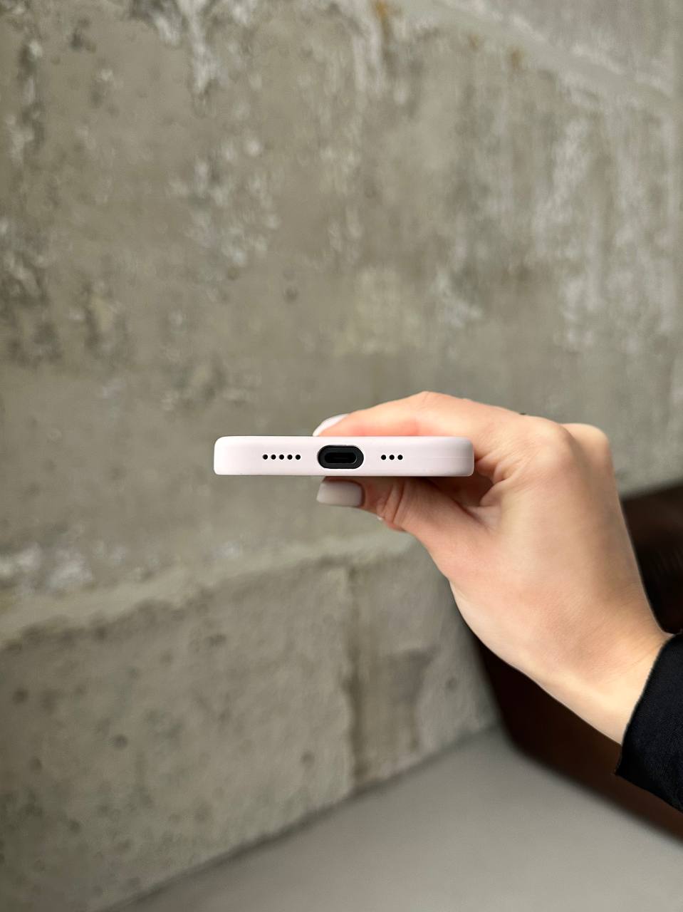 Чехол Silicone case с Magsafe на iPhone 15 Light Pink (06)