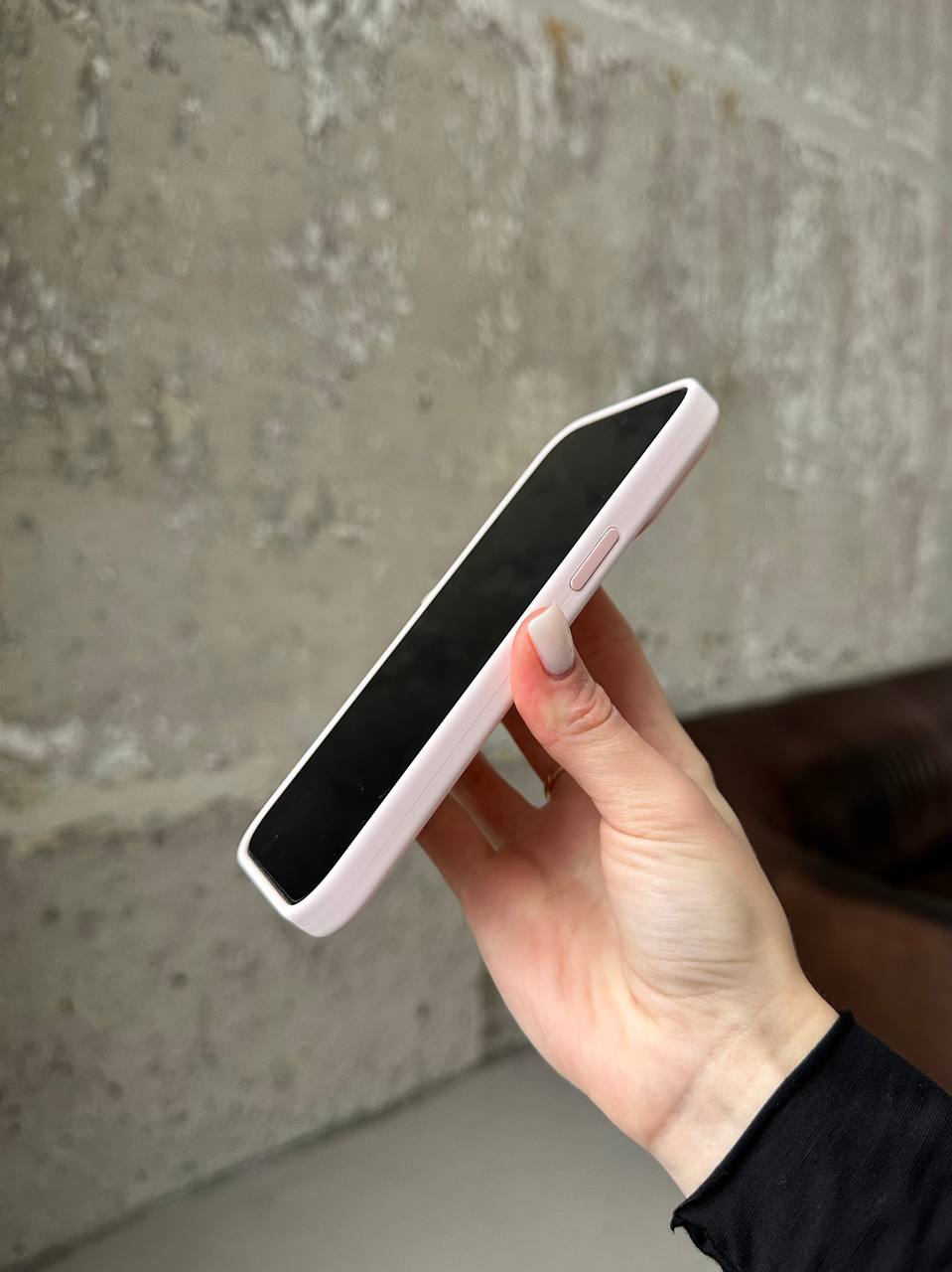 Чехол Silicone case с Magsafe на iPhone 15 Light Pink (06)