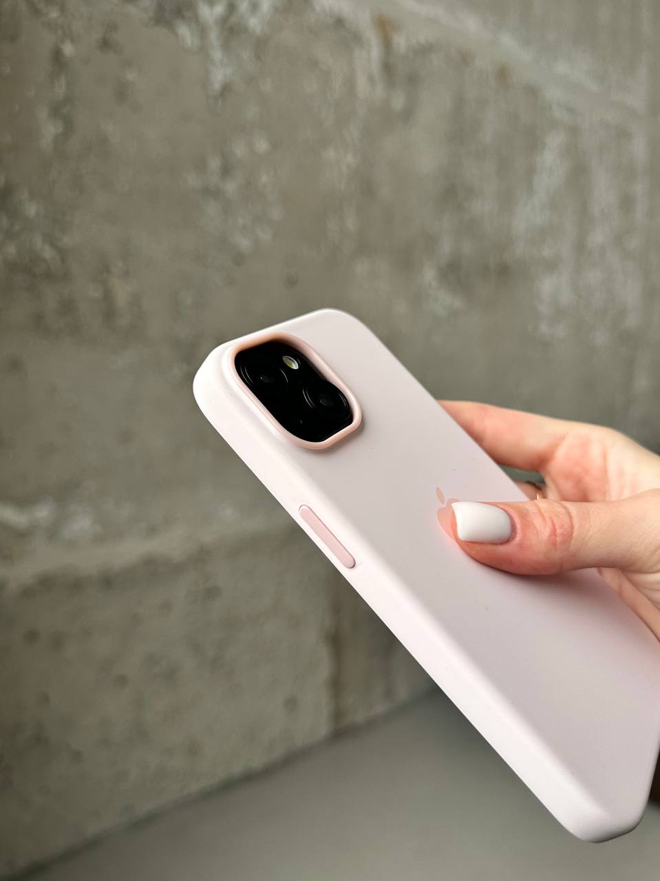 Чехол Silicone case с Magsafe на iPhone 15 Light Pink (06)