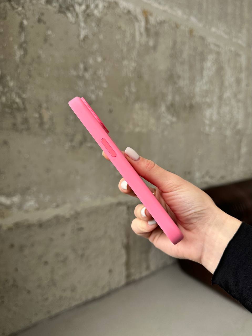 Чехол Silicone case с Magsafe на iPhone 15 Pink (09)