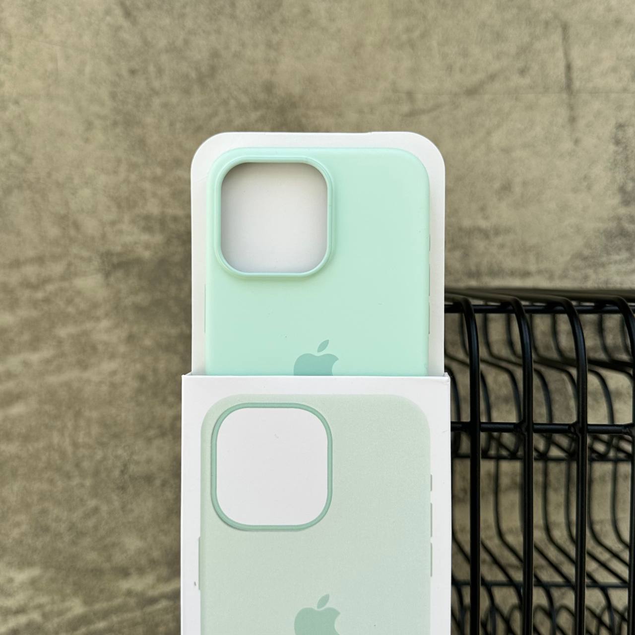 Чехол Silicone case с Magsafe на iPhone 15 Pro Max Light Mint (12)