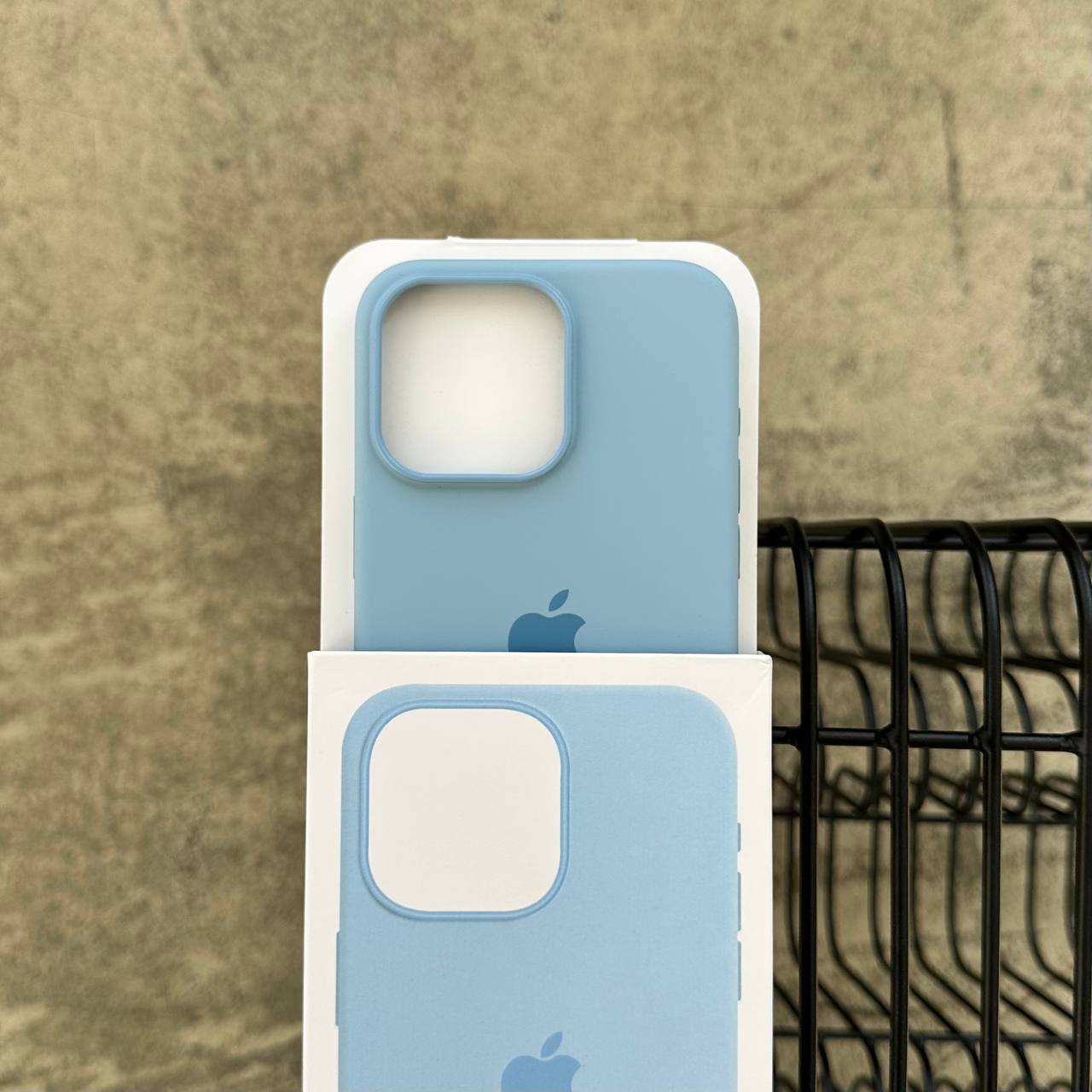 Чехол Silicone case с Magsafe на iPhone 15 Pro Max Baby Blue (10)