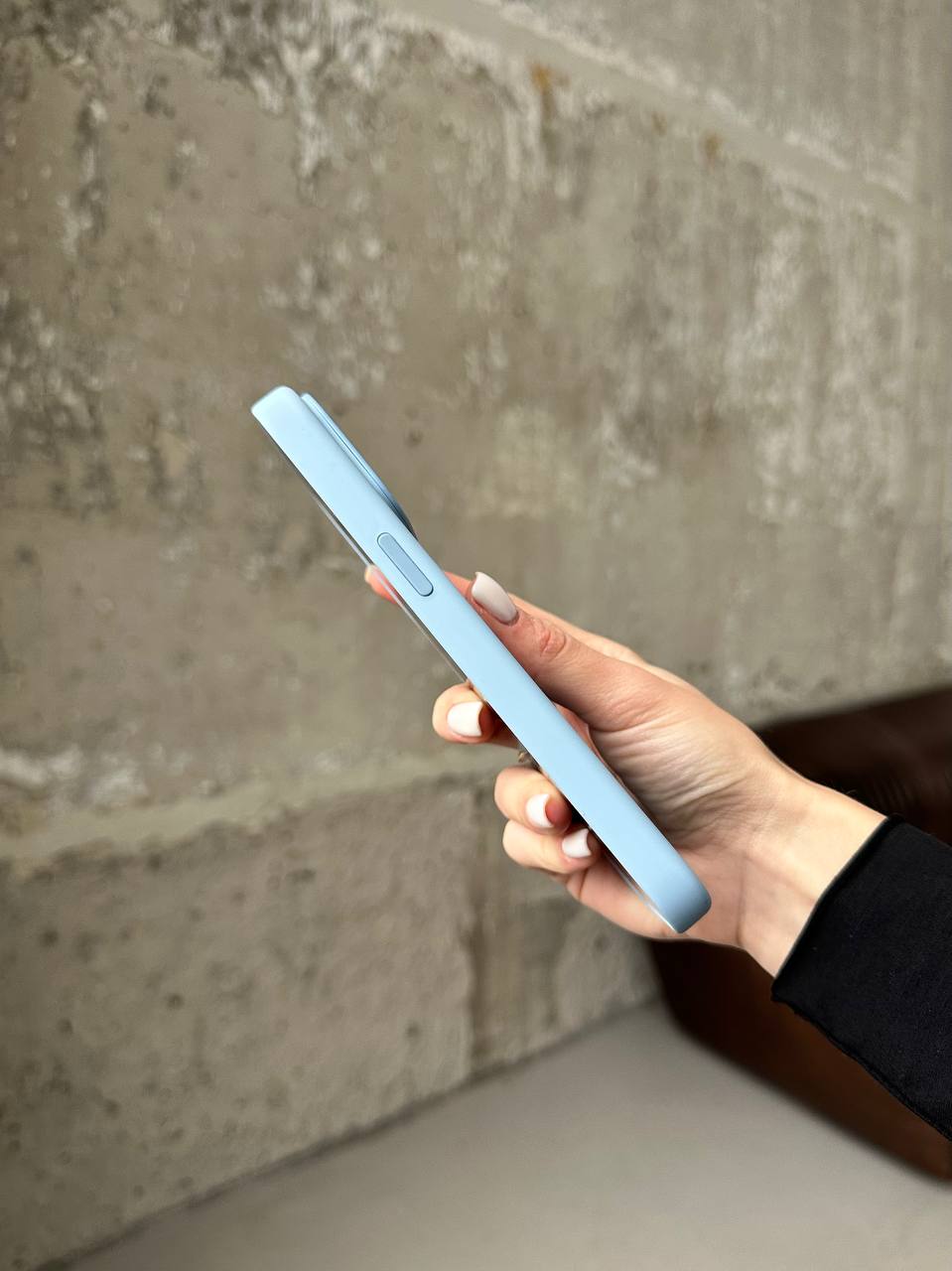 Чехол Silicone case с Magsafe на iPhone 15 Pro Baby Blue (10)
