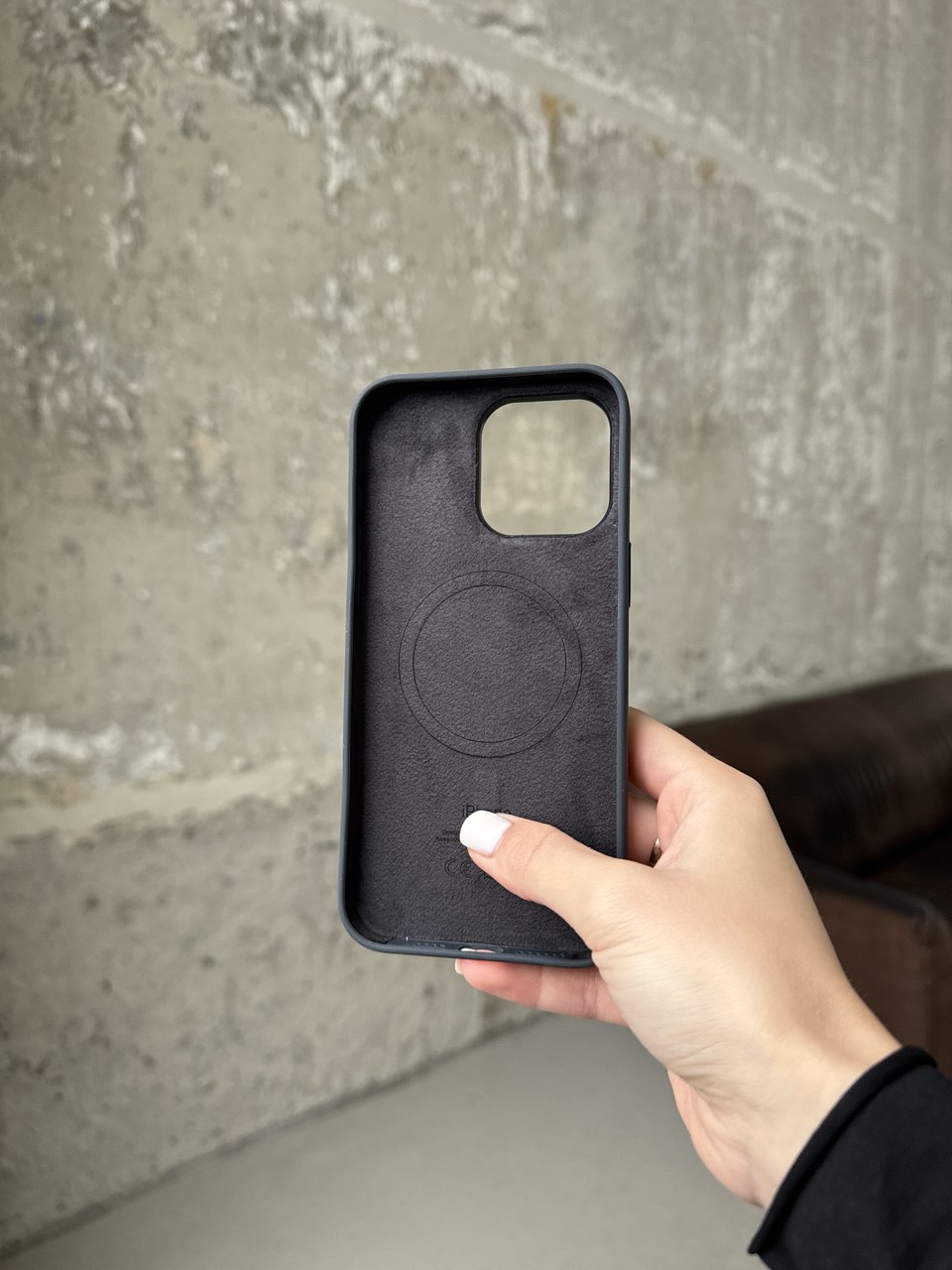 Чохол Silicone case з Magsafe на iPhone 15 Pro Black (01)