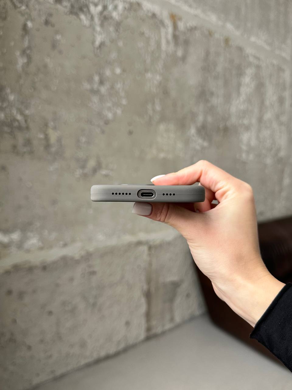 Чехол Silicone case с Magsafe на iPhone 15 Pro Max Clay (02)