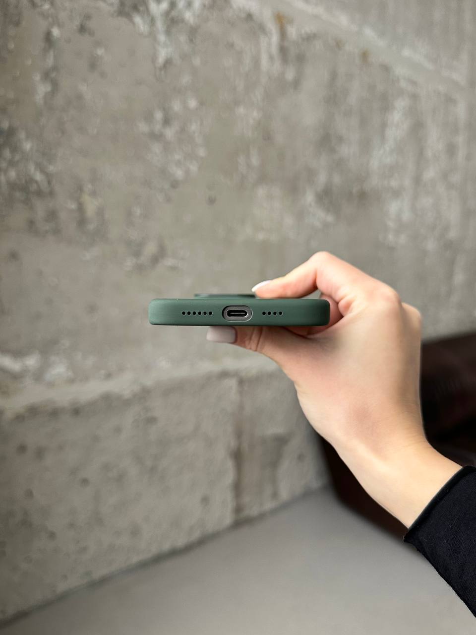 Чехол Silicone case с Magsafe на iPhone 15 Pro Max Cypress (05)