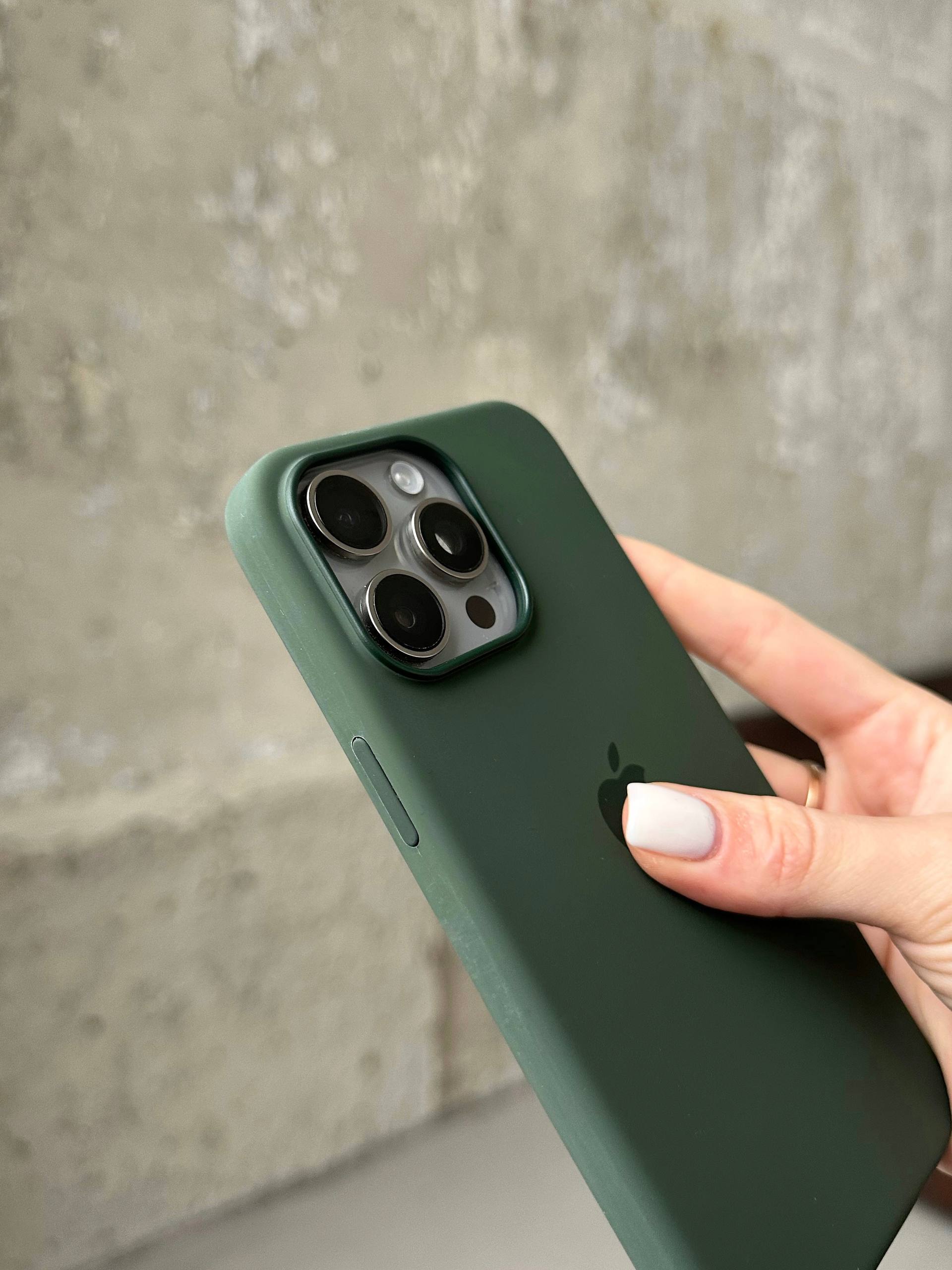 Чехол Silicone case с Magsafe на iPhone 15 Pro Max Cypress (05)