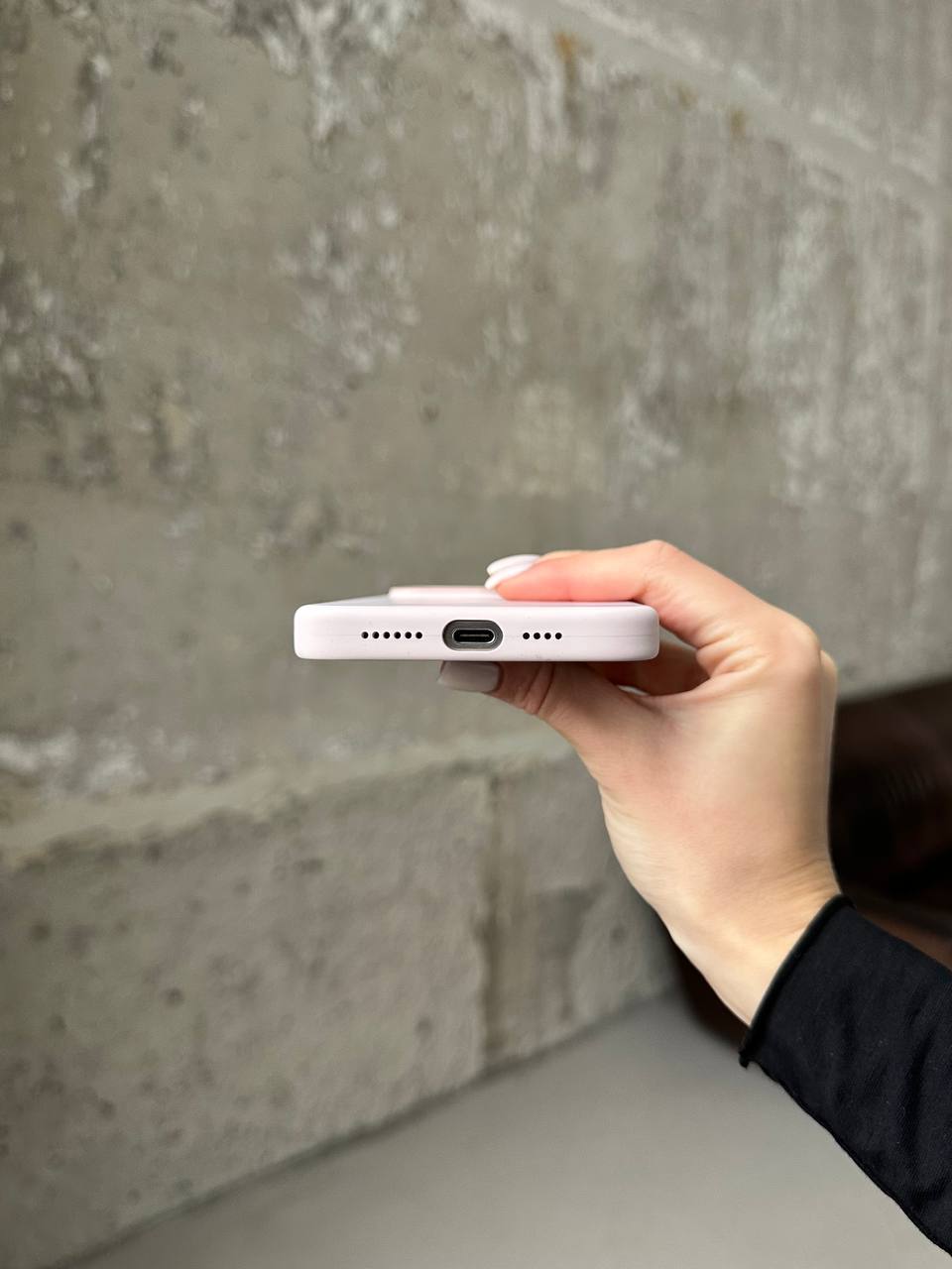 Чехол Silicone case с Magsafe на iPhone 15 Pro Max Light Pink (06)